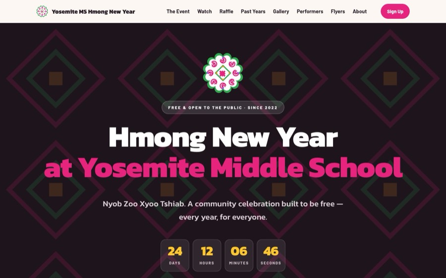 Hmong New Year celebration website